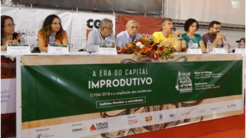 Mesa do debate sobre Capital Improdutivo