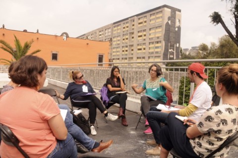 Reunião de migrantes no México
